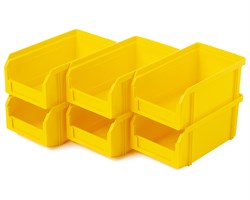 Пластиковый ящик Стелла-техник V-1-К6-желтый - фото 18070