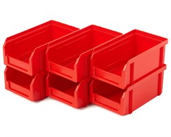 Пластиковый ящик Стелла-техник V-1-К6-красный - фото 18076