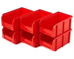 Пластиковый ящик Стелла-техник V-2-К6-красный - фото 18145